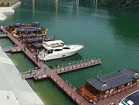 浮动码头B  防腐木甲板型